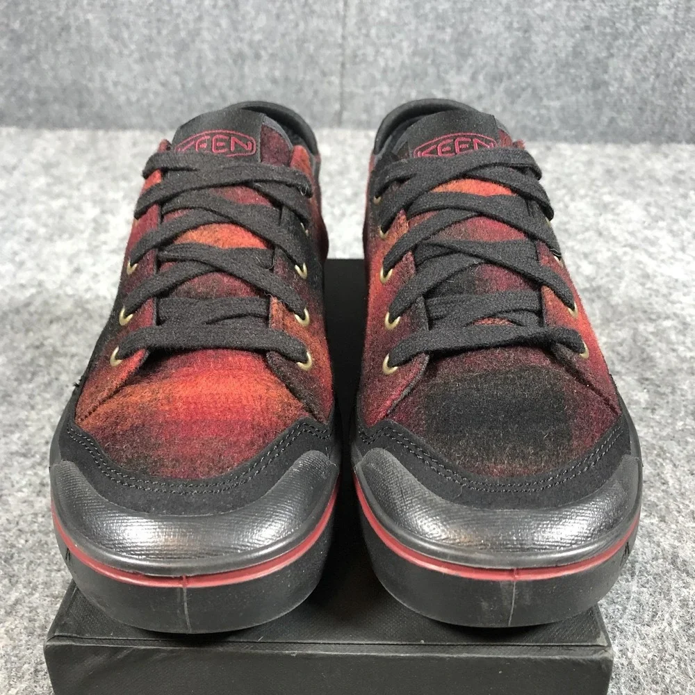 Keen‎ Luftcell Shoes Womens Size 8.5 Red Wool Plaid Low Top Comfort Sneakers